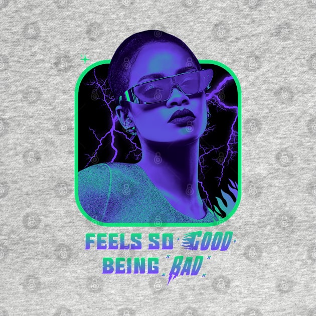 Rihanna - Feels So Good Being Bad - Green/Purple by GFXbyMillust